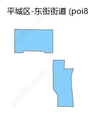 东街街道边界地图