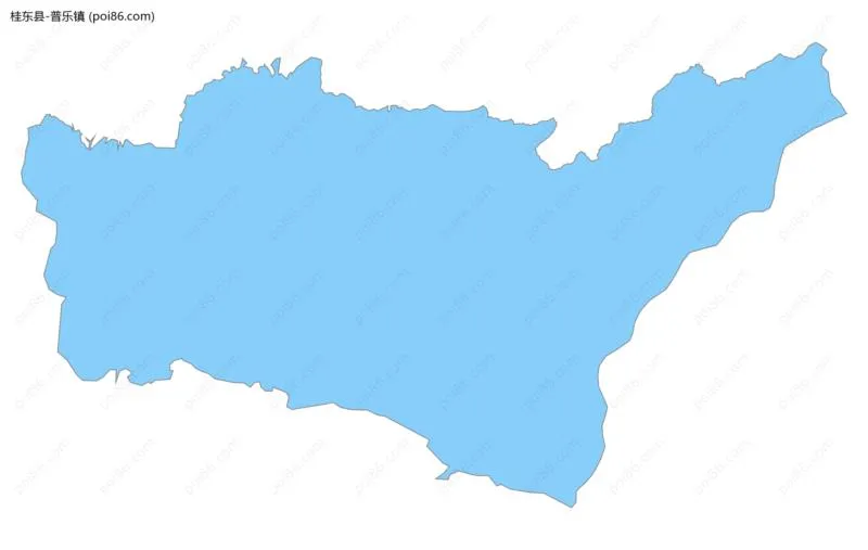 普乐镇边界地图