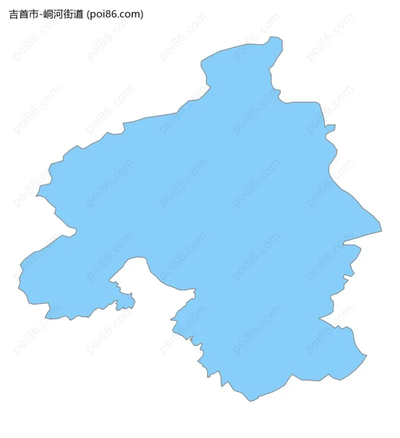 峒河街道边界地图