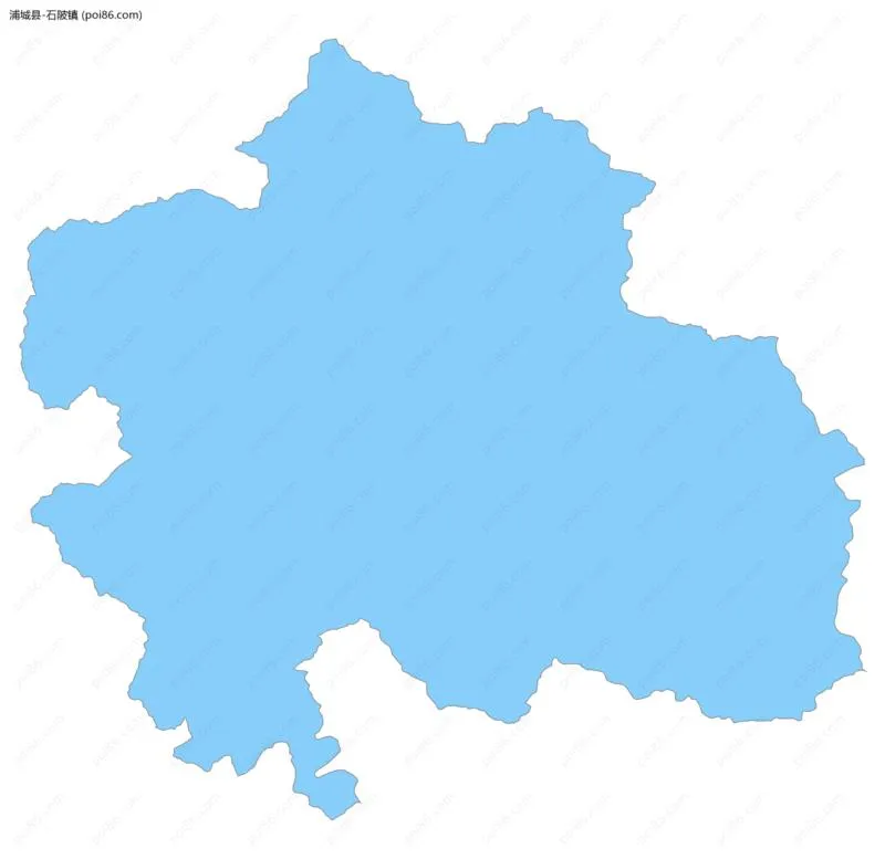 石陂镇边界地图