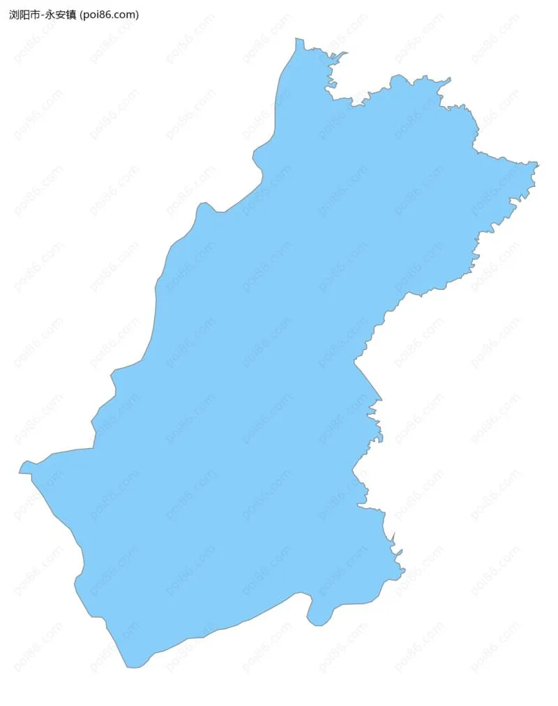 永安镇边界地图