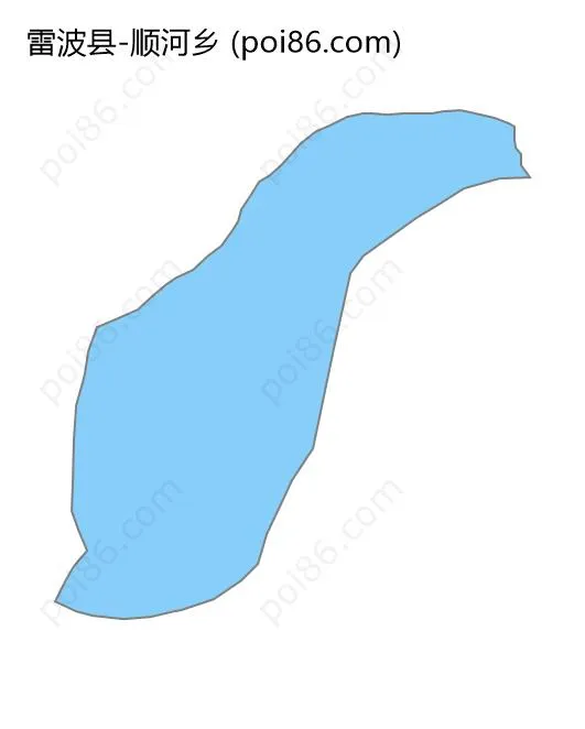 顺河乡边界地图