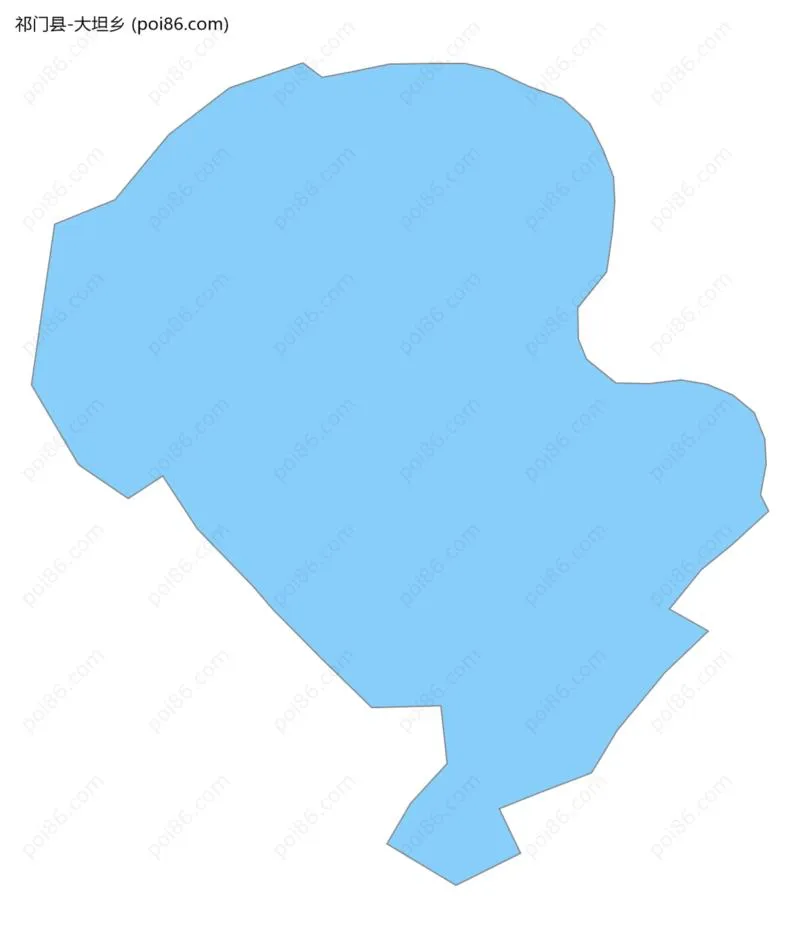 大坦乡边界地图