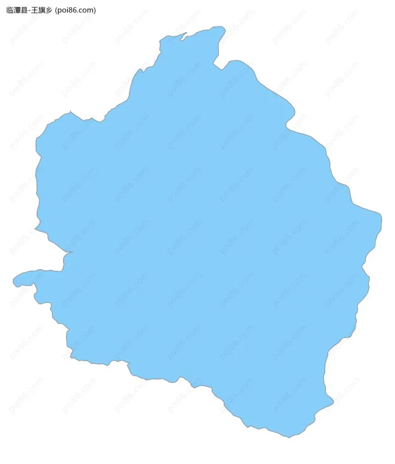 王旗乡边界地图