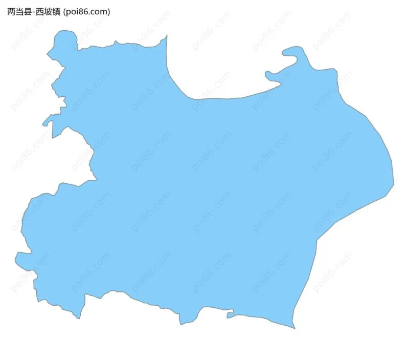 西坡镇边界地图