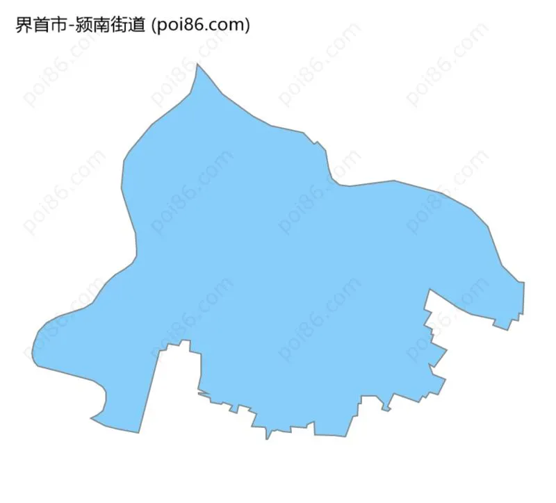 颍南街道边界地图
