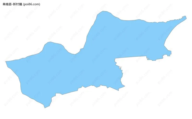 新村镇边界地图