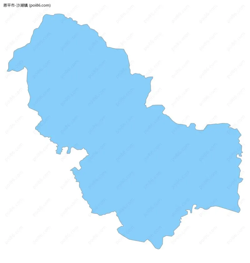 沙湖镇边界地图