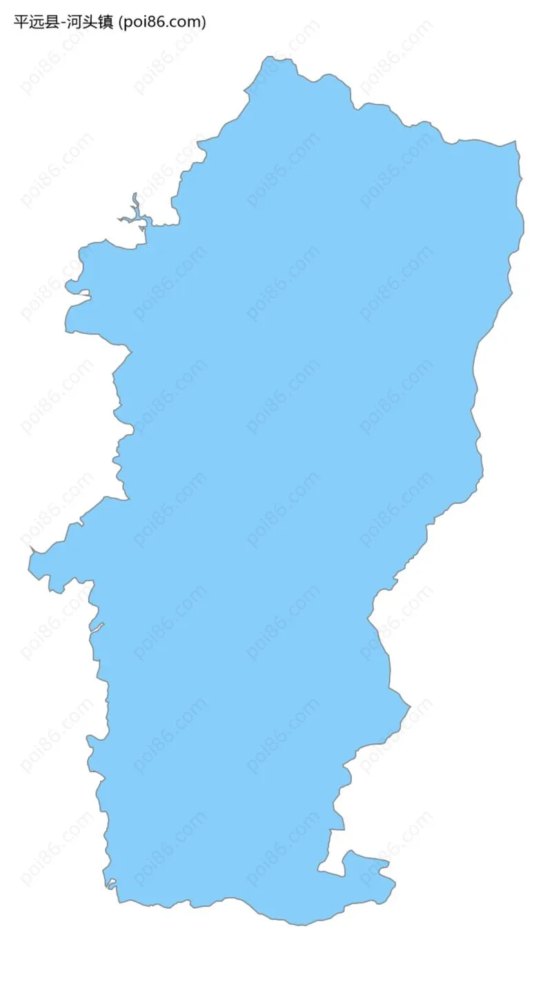 河头镇边界地图