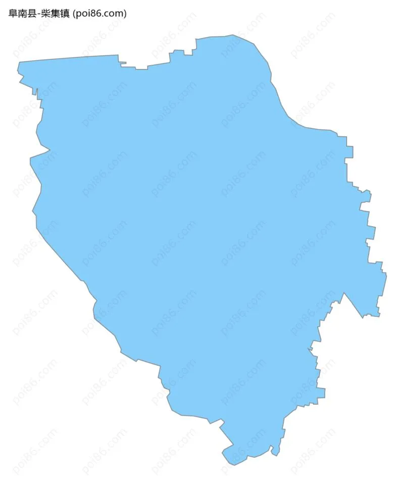 柴集镇边界地图
