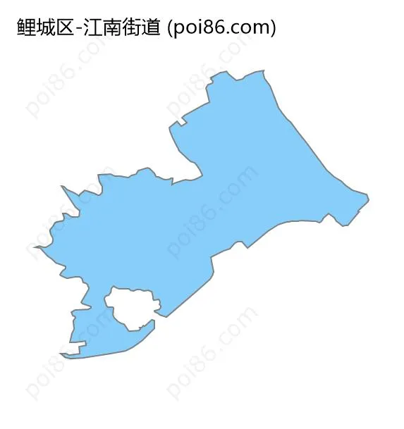 江南街道边界地图