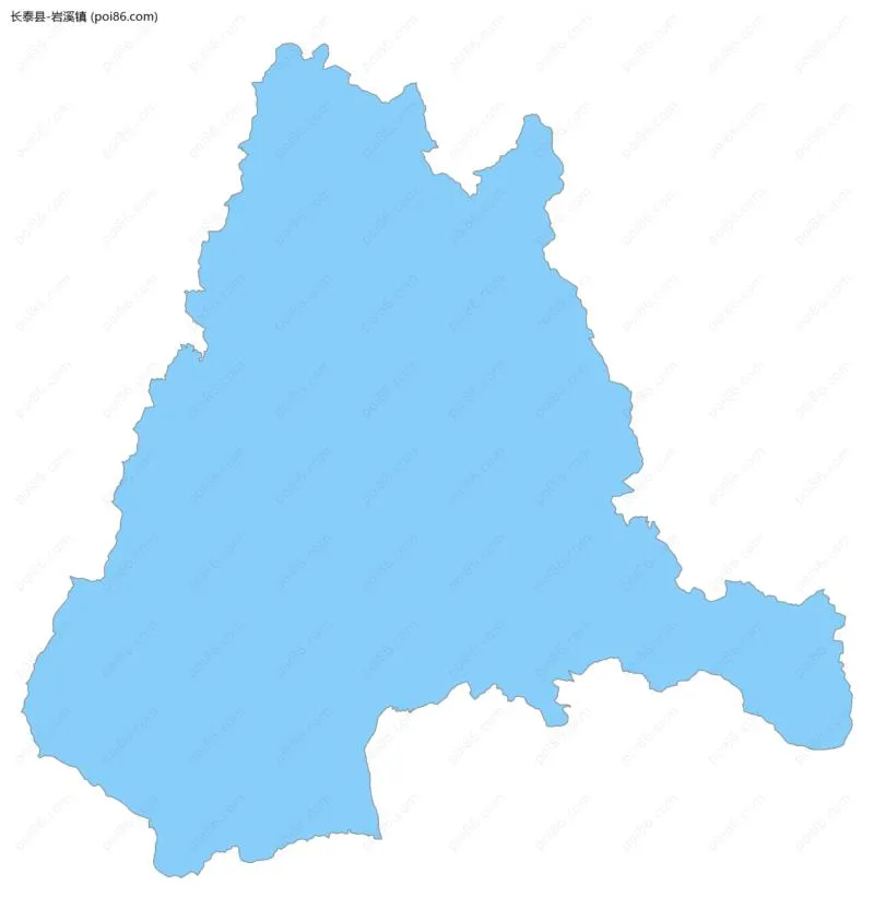 岩溪镇边界地图