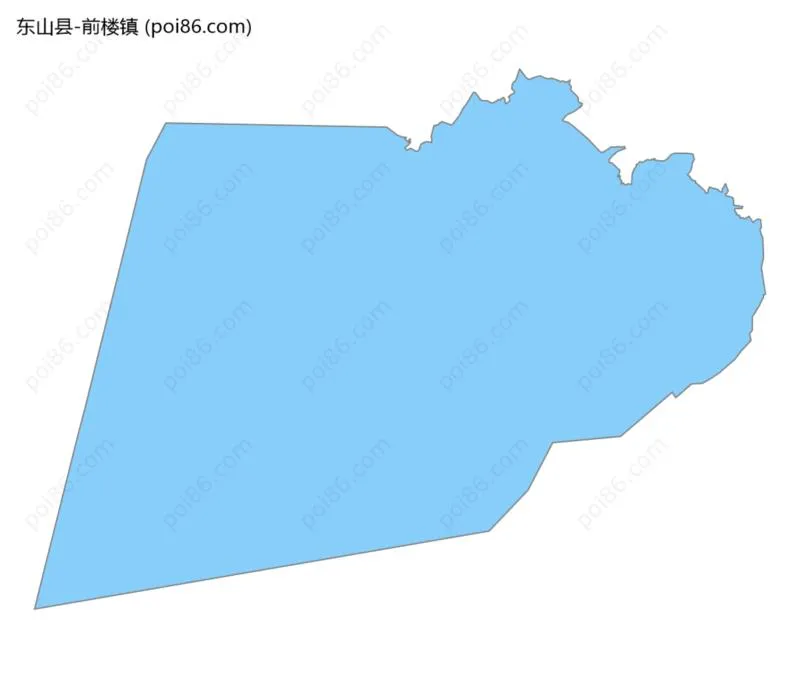 前楼镇边界地图