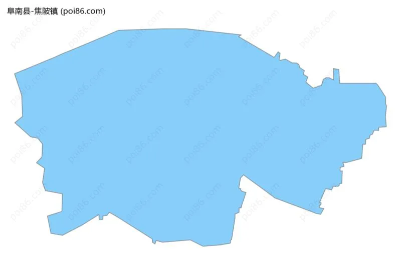 焦陂镇边界地图