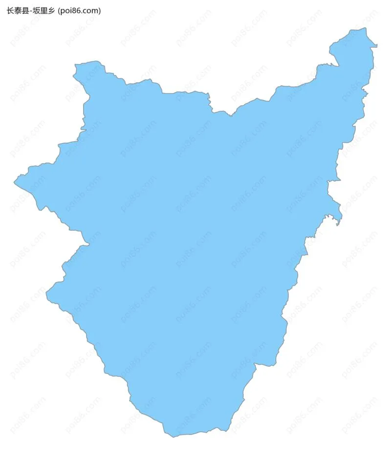 坂里乡边界地图