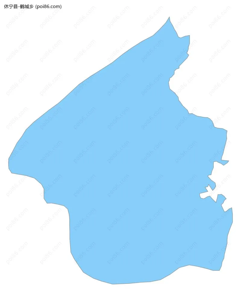 鹤城乡边界地图