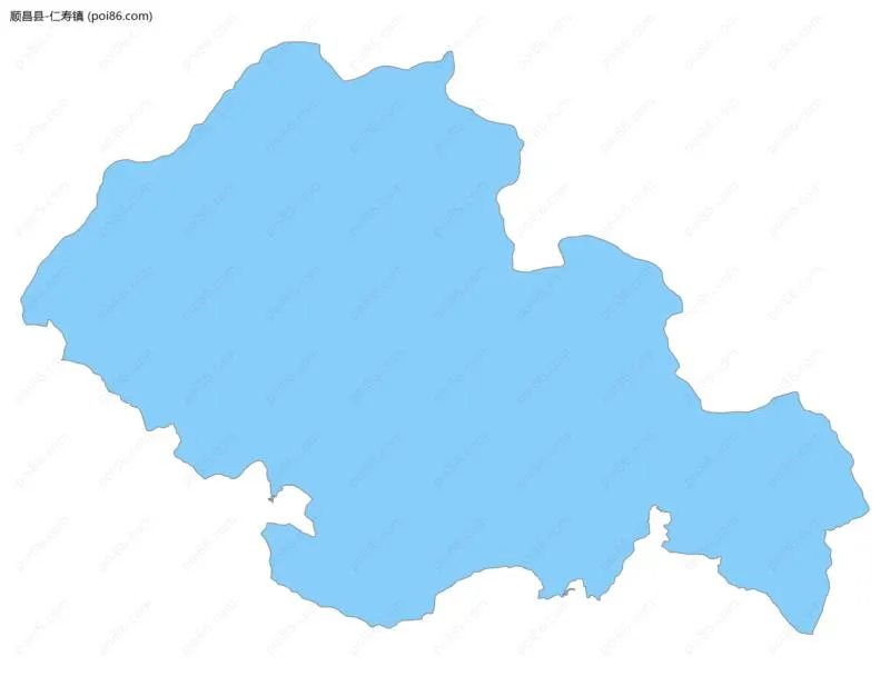 仁寿镇边界地图