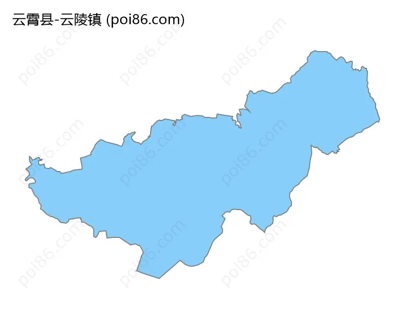 云陵镇边界地图