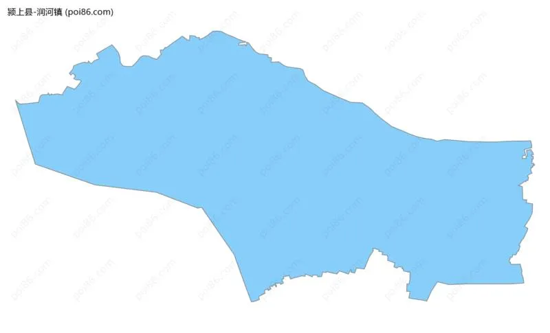 润河镇边界地图