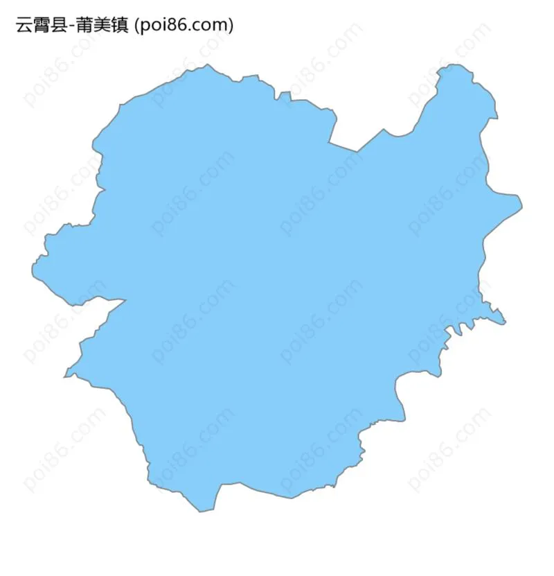 莆美镇边界地图