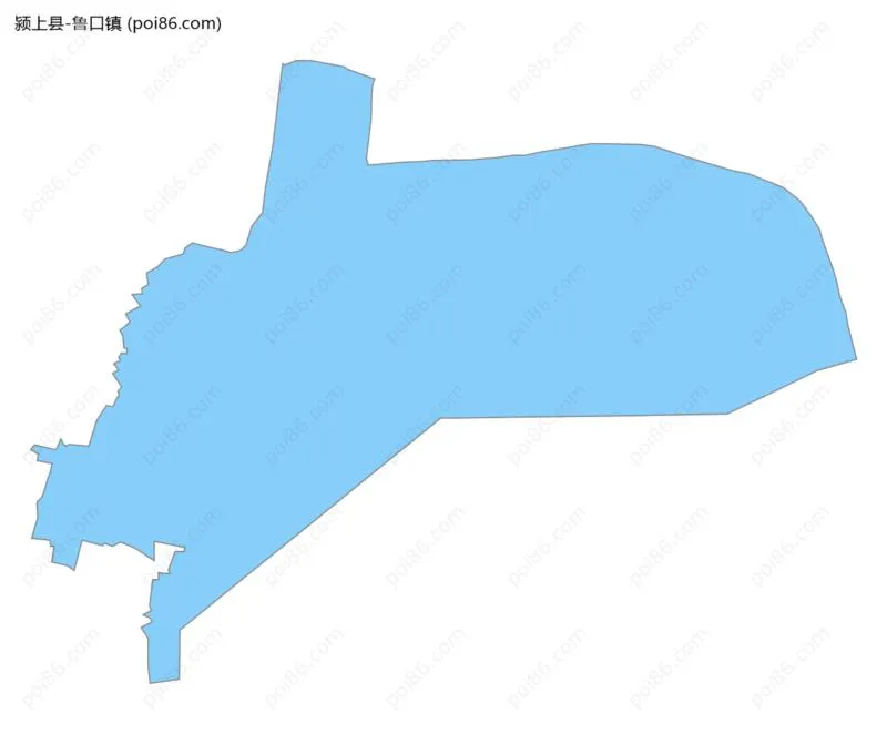 鲁口镇边界地图