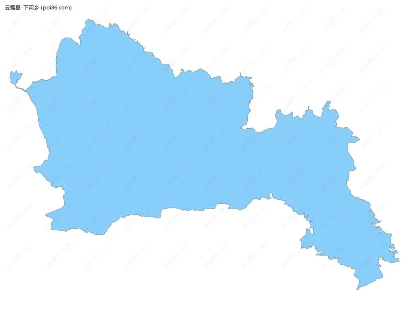 下河乡边界地图