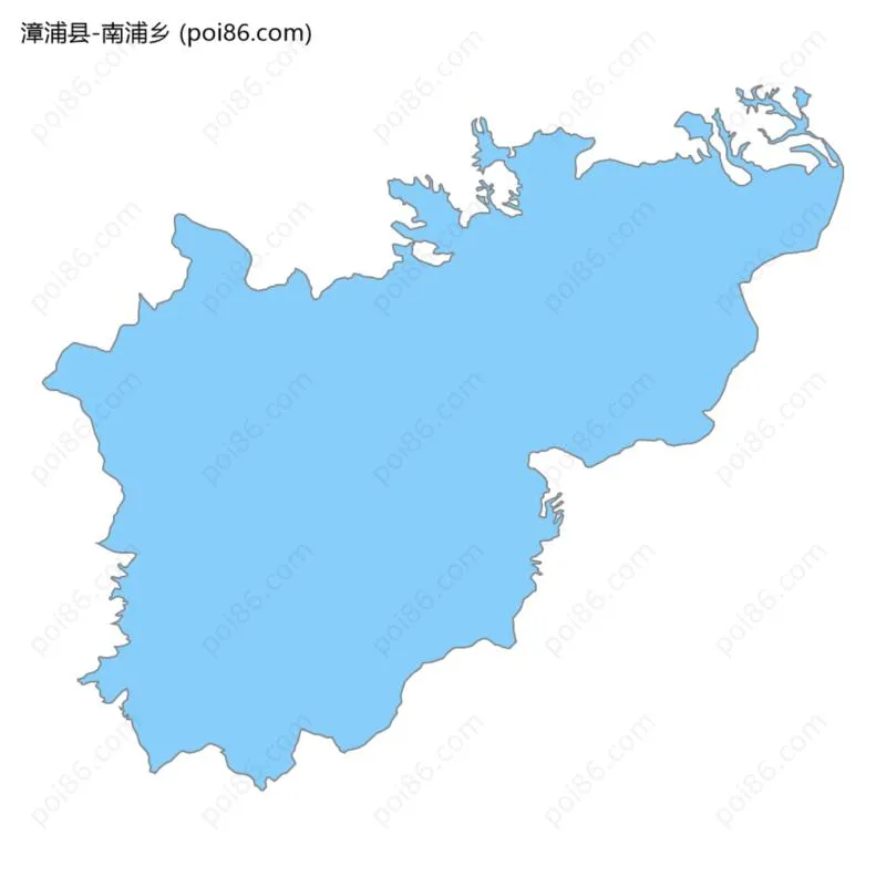 南浦乡边界地图