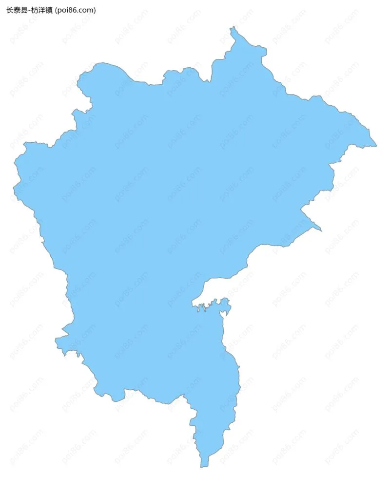 枋洋镇边界地图