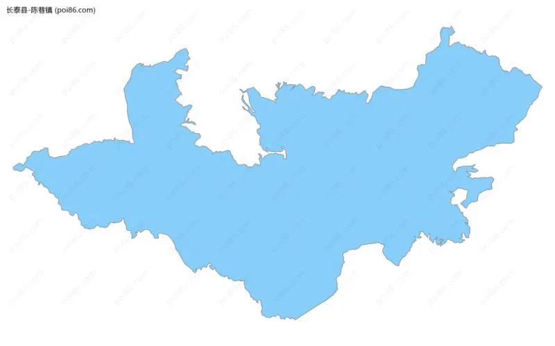 陈巷镇边界地图