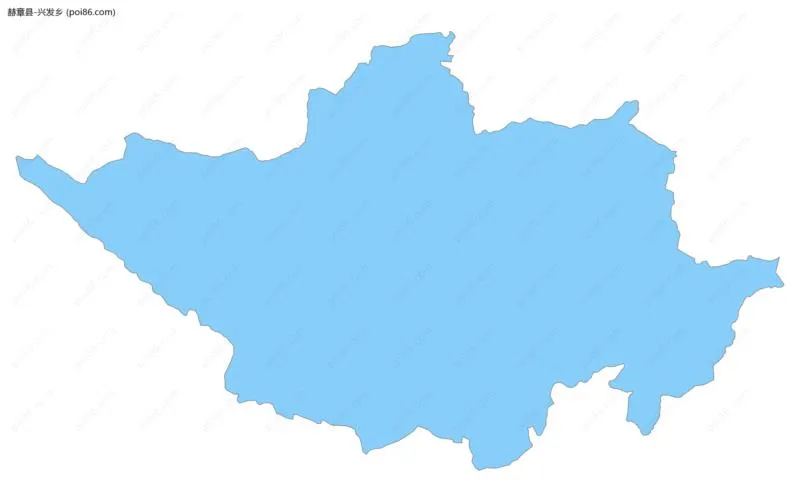 兴发乡边界地图