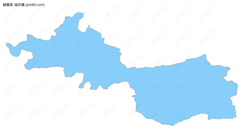 城关镇边界地图