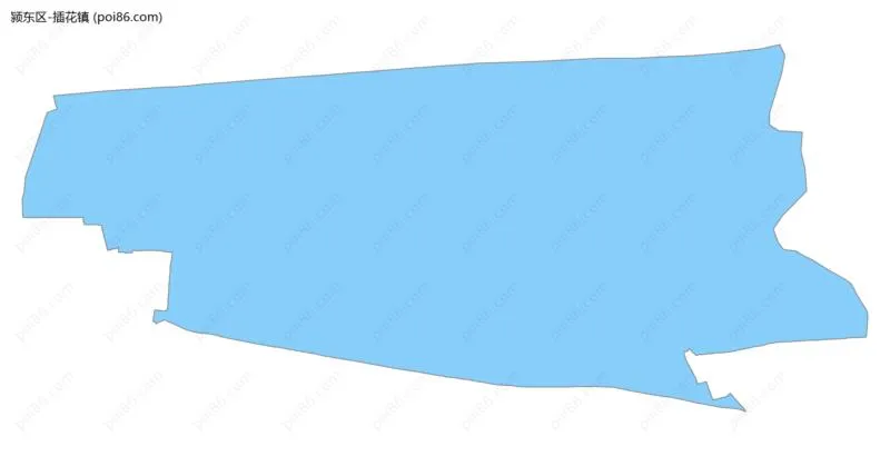 插花镇边界地图