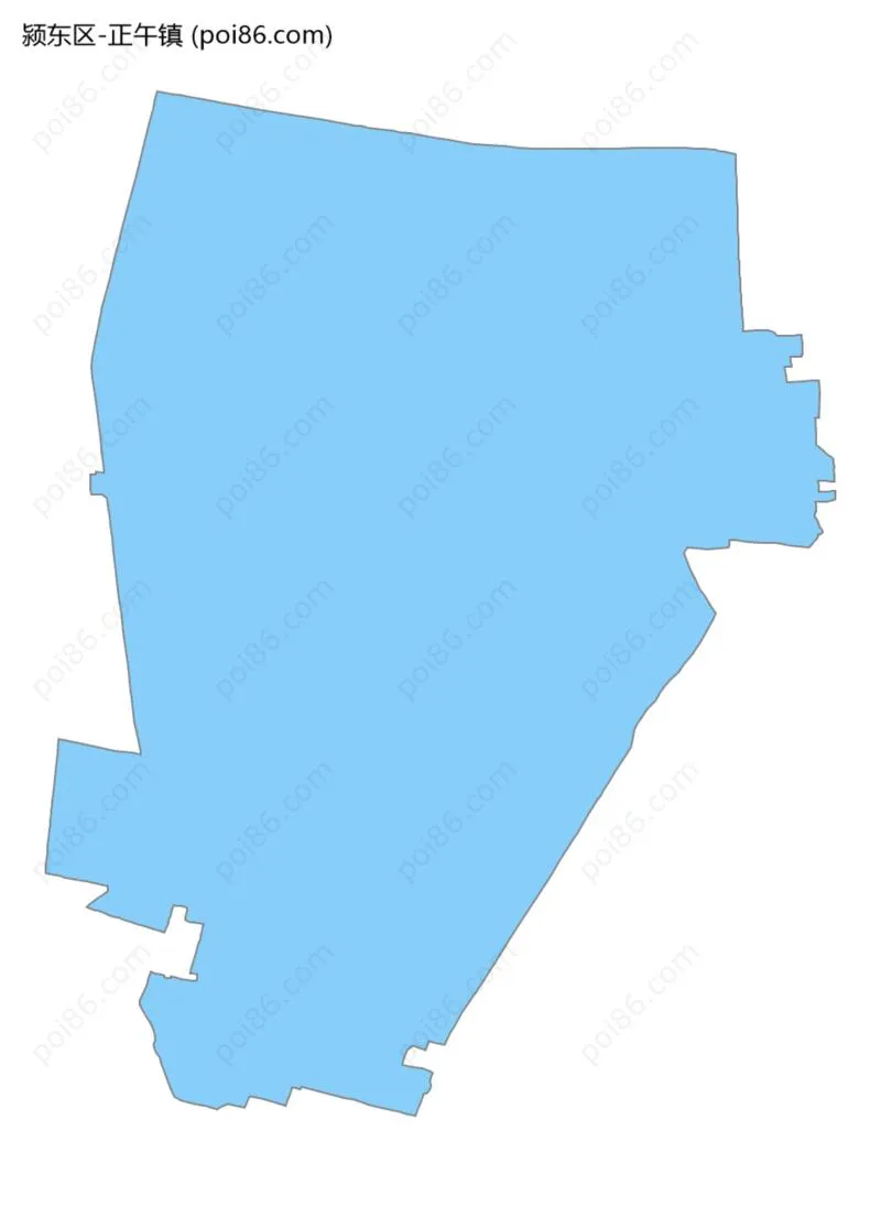 正午镇边界地图
