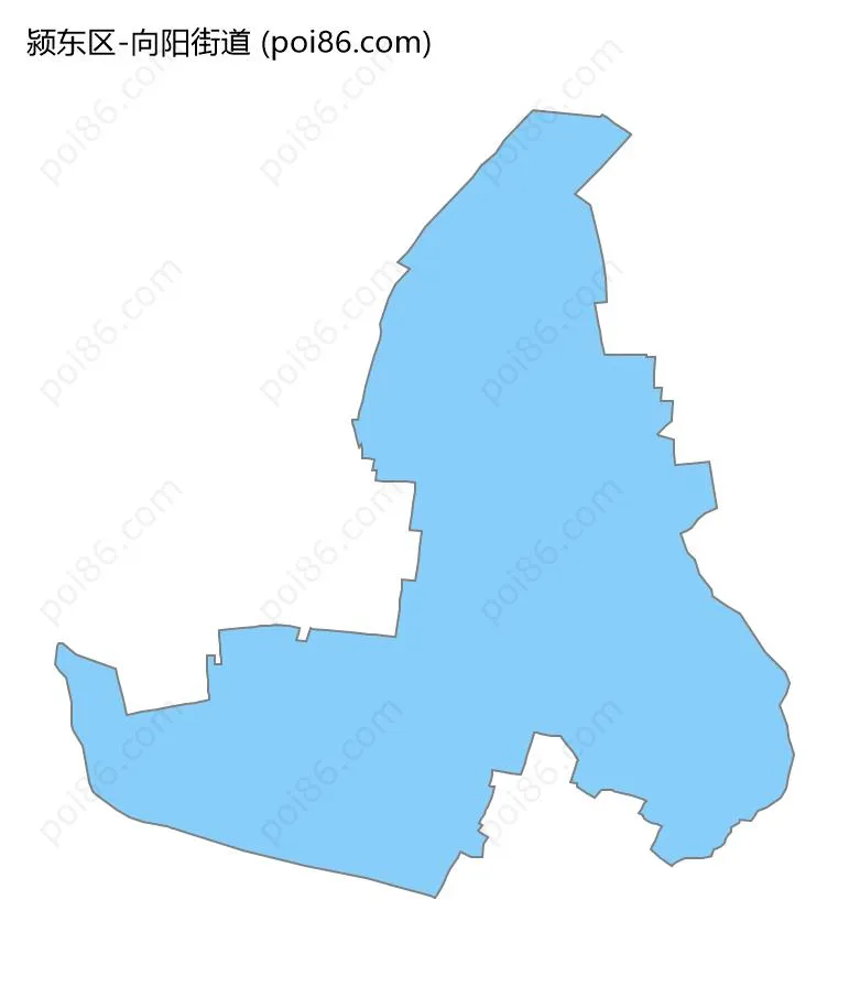 向阳街道边界地图