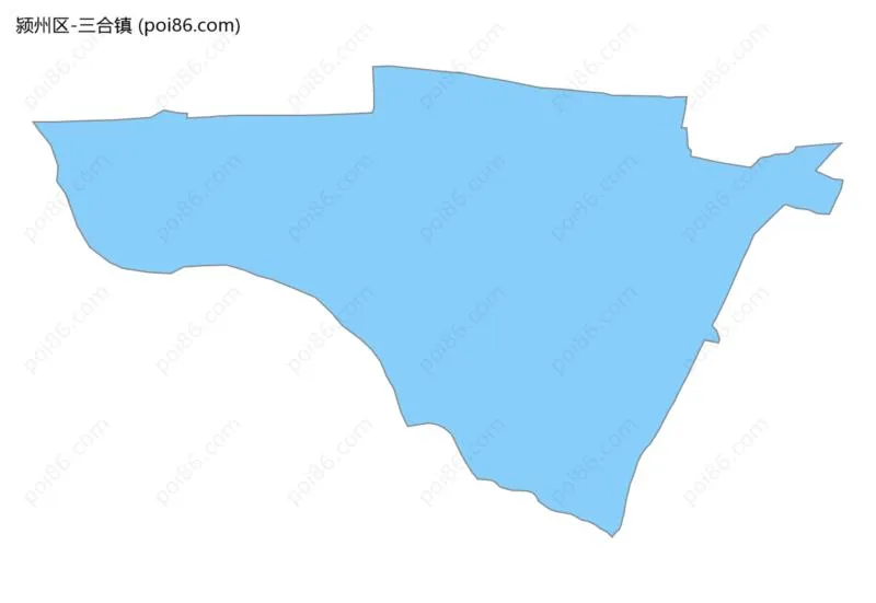 三合镇边界地图