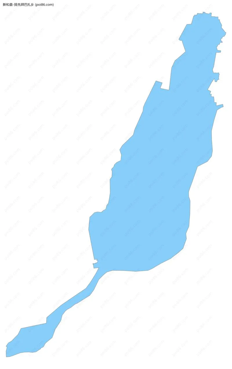 排先拜巴扎乡边界地图