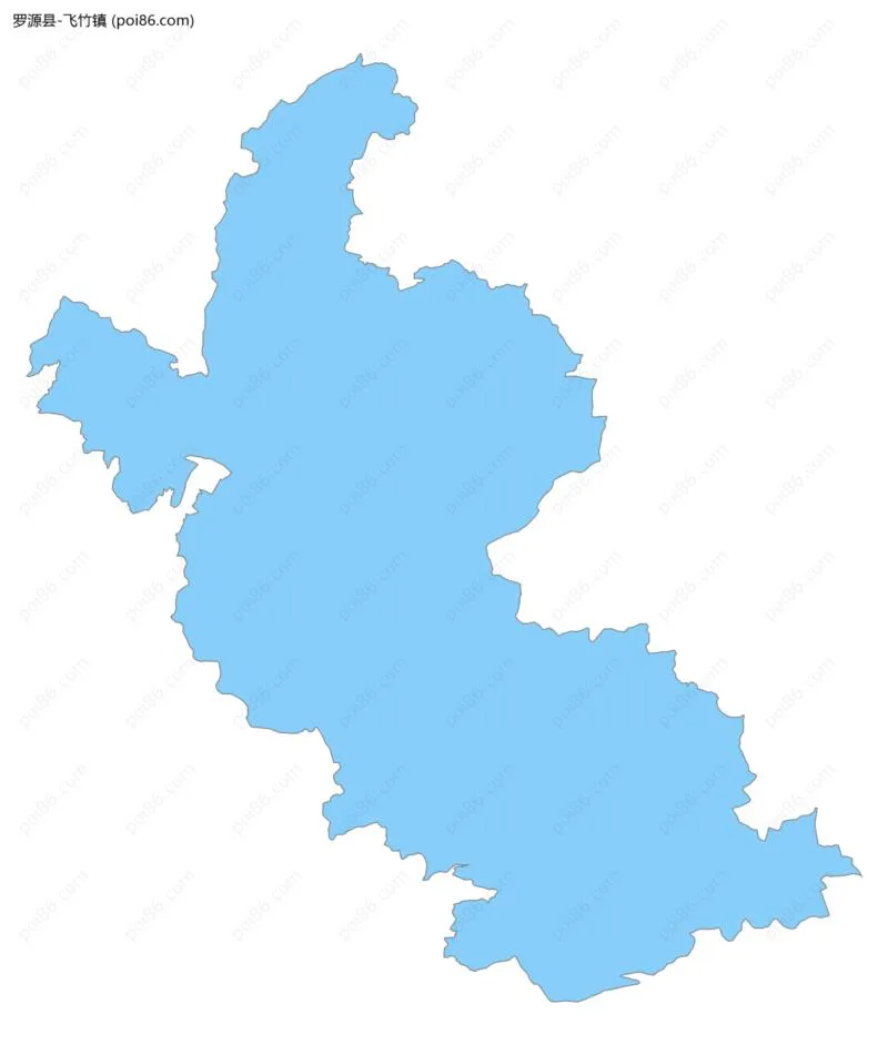 飞竹镇边界地图