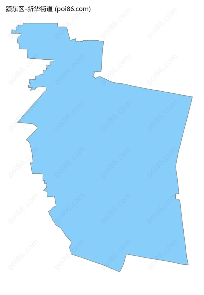 新华街道边界地图