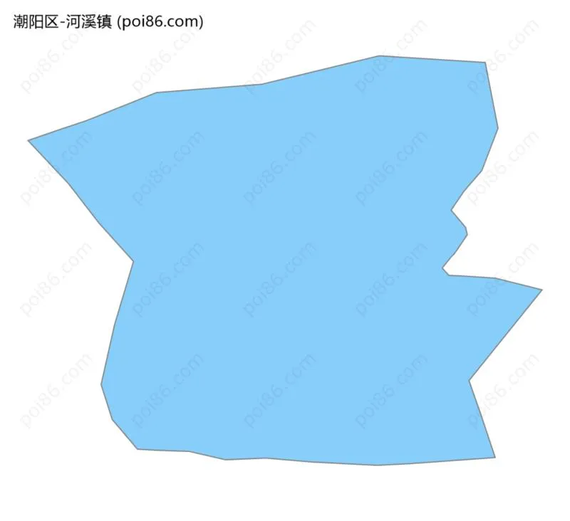 河溪镇边界地图