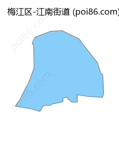 江南街道边界地图