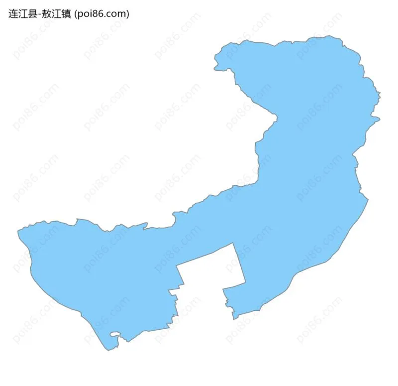 敖江镇边界地图