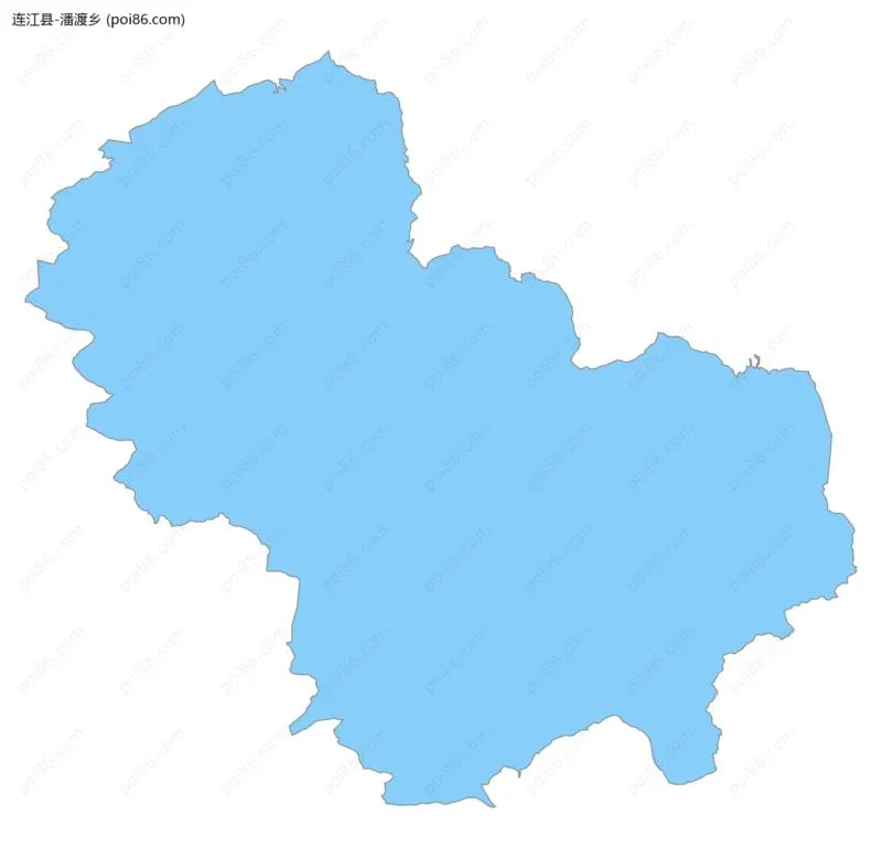 潘渡乡边界地图