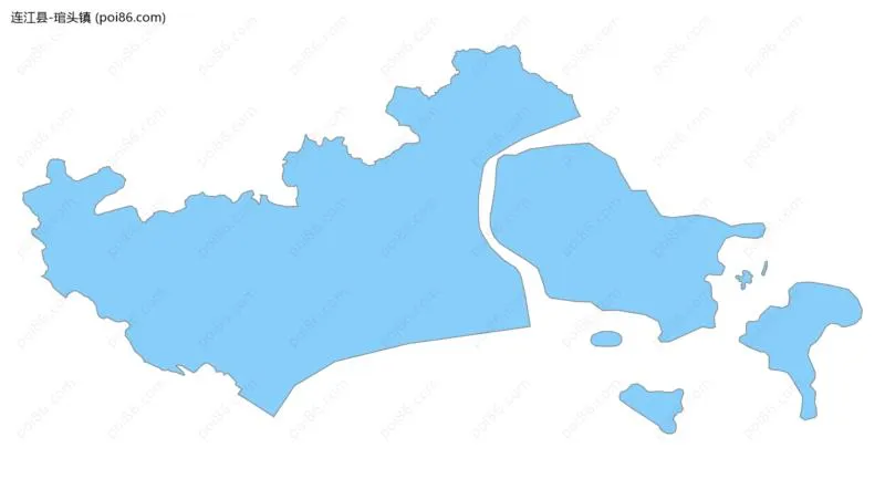 琯头镇边界地图