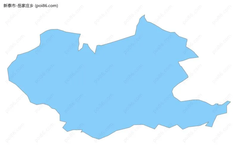 岳家庄乡边界地图