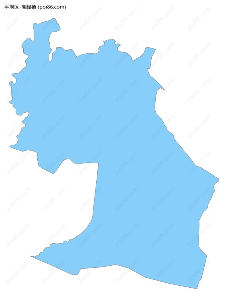 高峰镇边界地图