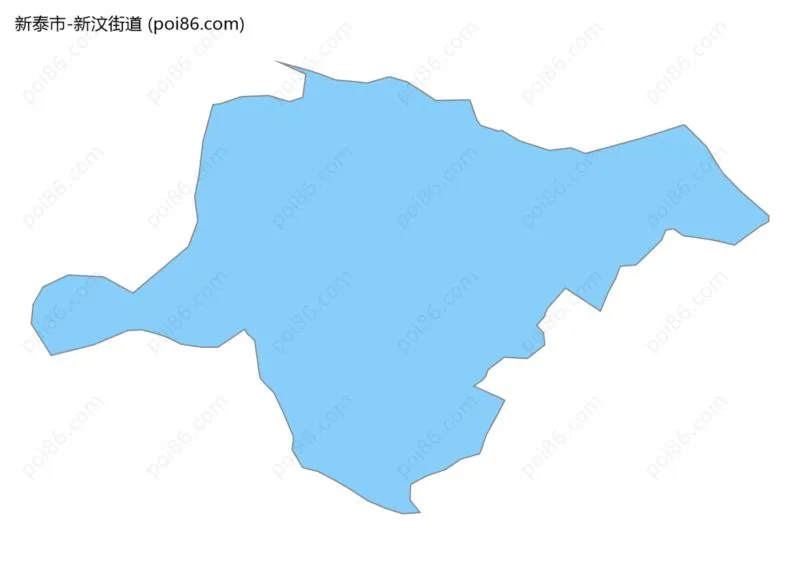 新汶街道边界地图