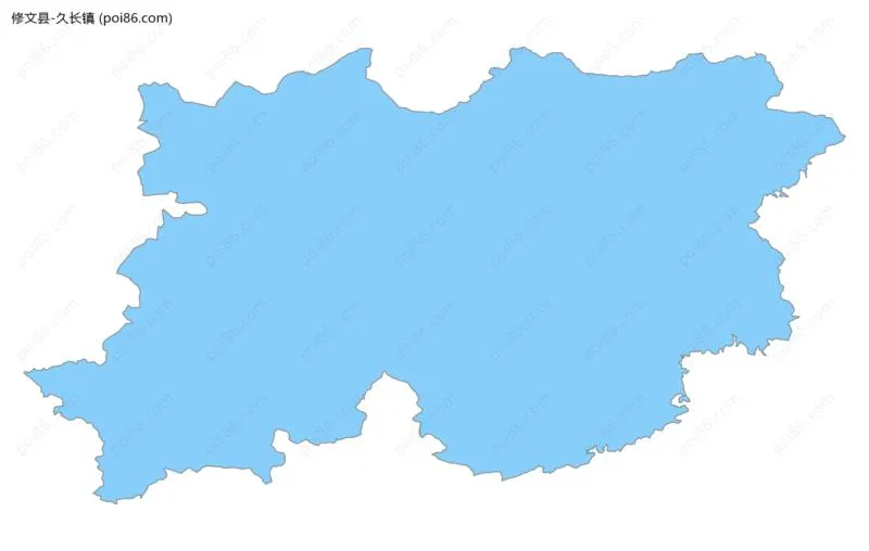 久长镇边界地图