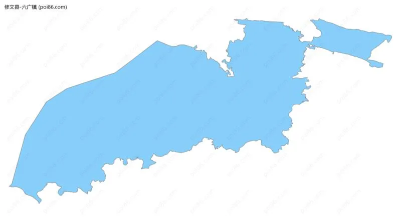 六广镇边界地图