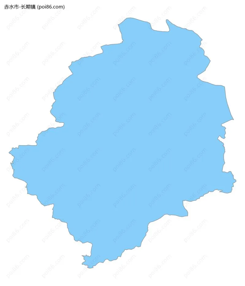 长期镇边界地图