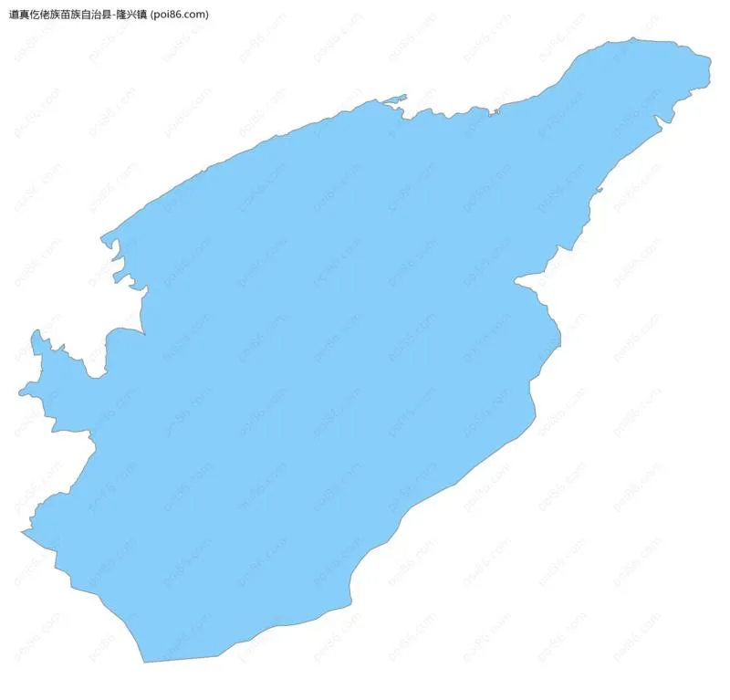 隆兴镇边界地图